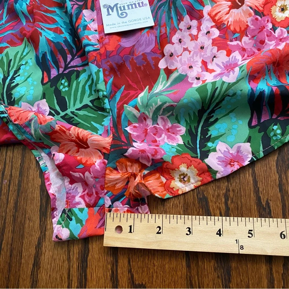 Show Me Your MuMu Pink Tropical Floral Crop and Shorts Set